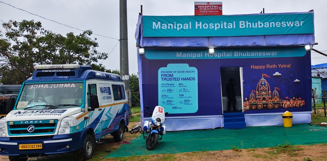 Manipal Hospital, Bhubaneswar Sets Up 3 bedded Temporary Medical Centre for PuriRathaYatra 2026